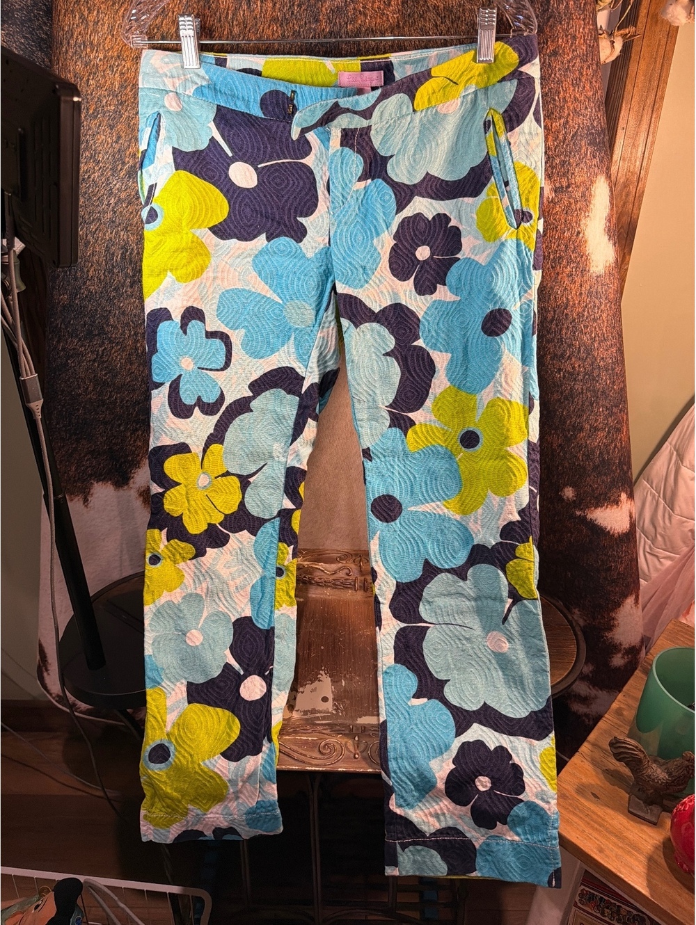 Lilly Pulitzer Floral Print Pants Size 6